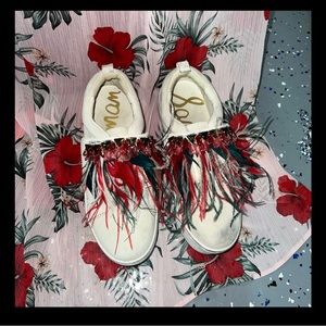 Sam Edelman suede feather shoes